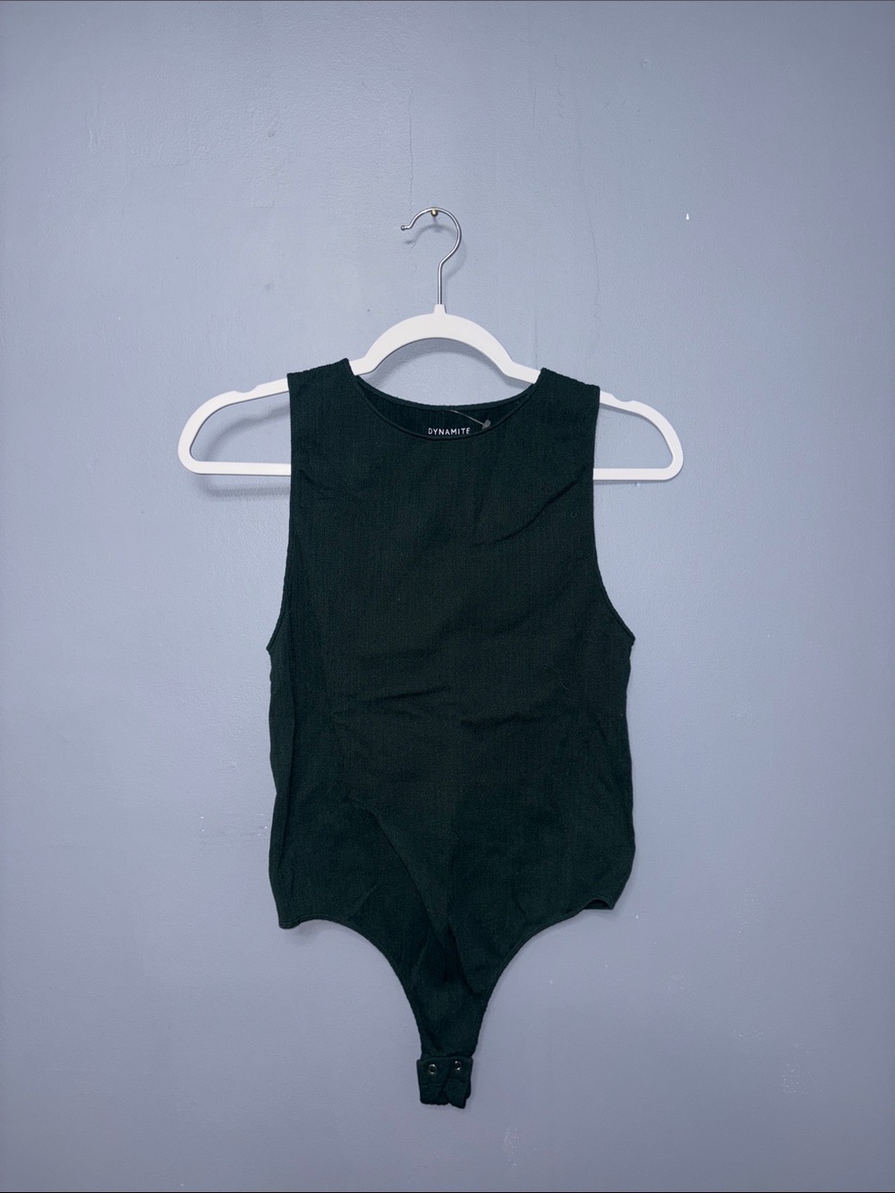 Dynamite • Green Ribbed Bodysuit